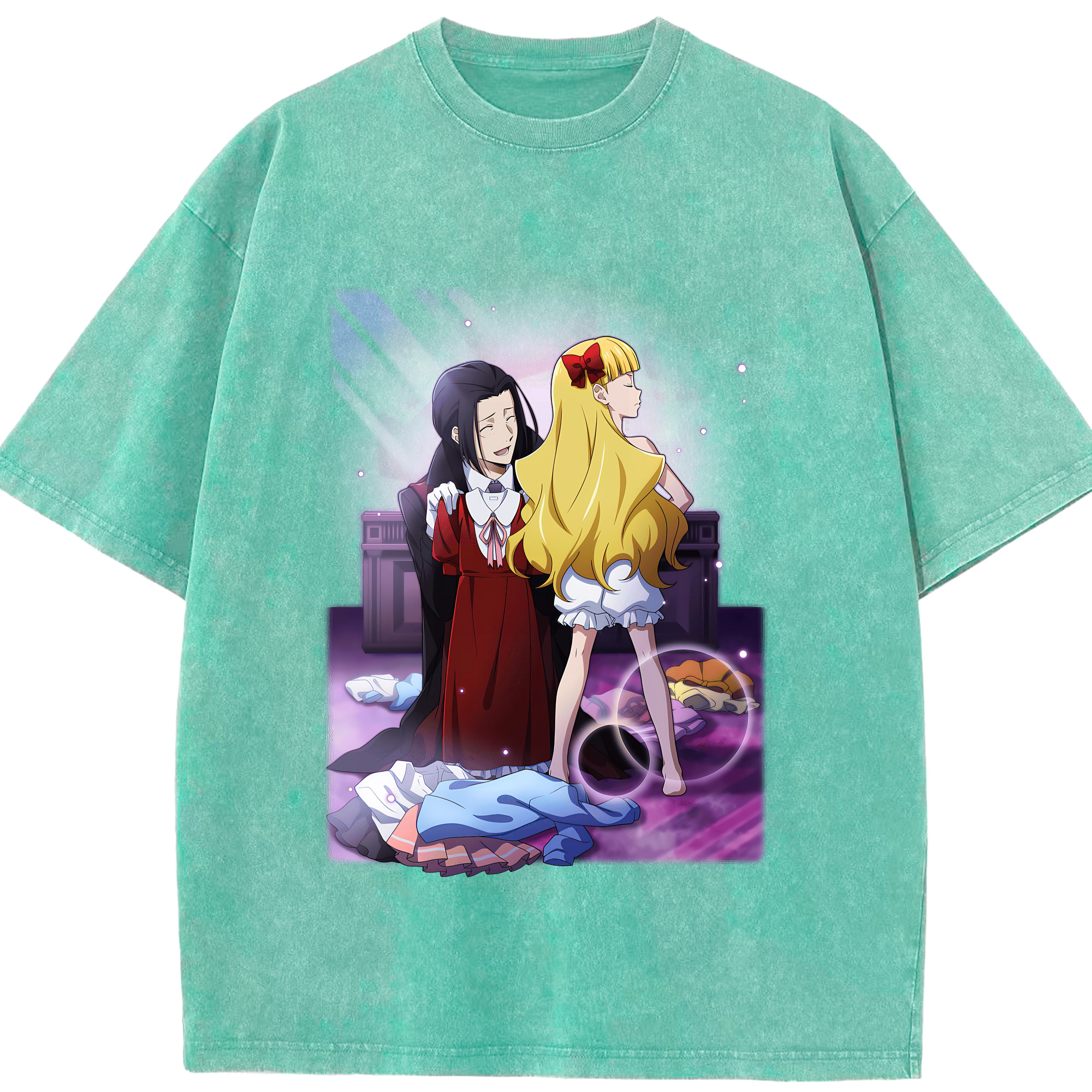 （画像用） 文豪ストレイドッグス Bungo Stray Dogs 綿100% ヴィンテージ風 半袖Tシャツ（フロントプリント）